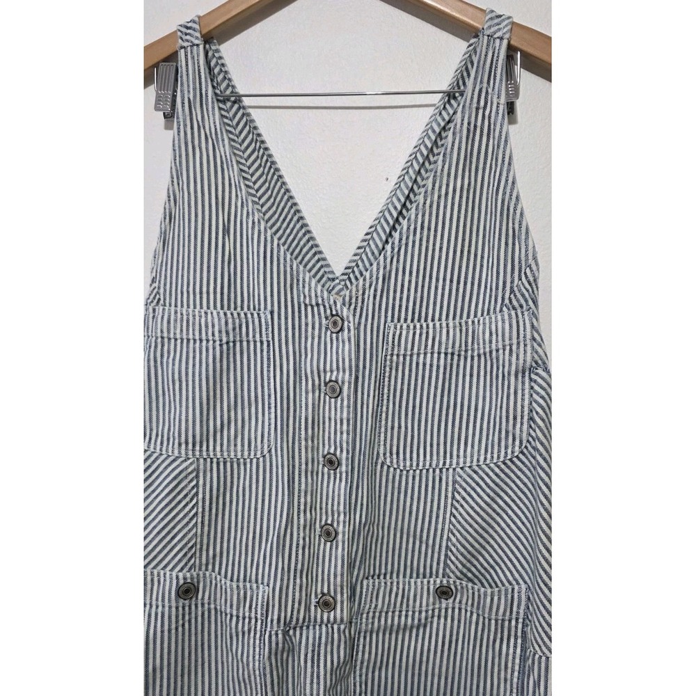 Free People Bendita Midi Dress Sz L Button Denim Womans Beach Cottage Pockets - Picture 7 of 14